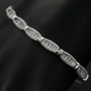 دستبند نقره زنانه - تنیسی