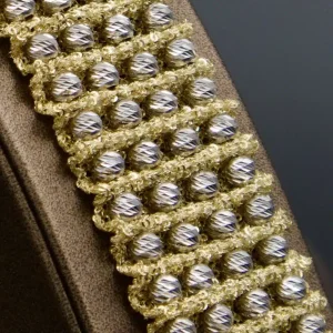 دستبند نقره بافت ایتالیایی - زنانه