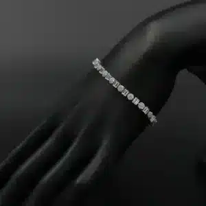 دستبند نقره زنانه - طرح برف