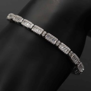 دستبند نقره زنانه - تنیسی