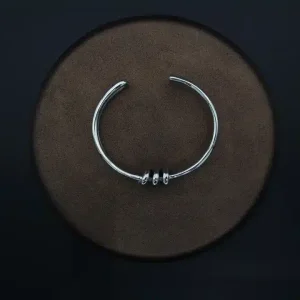 دستبند پالهنگ بنگل نقره کد WB-27