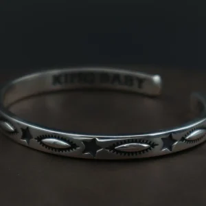 دستبند پالهنگ بنگل نقره کد WB-54