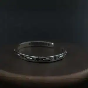 دستبند پالهنگ بنگل نقره کد WB-54