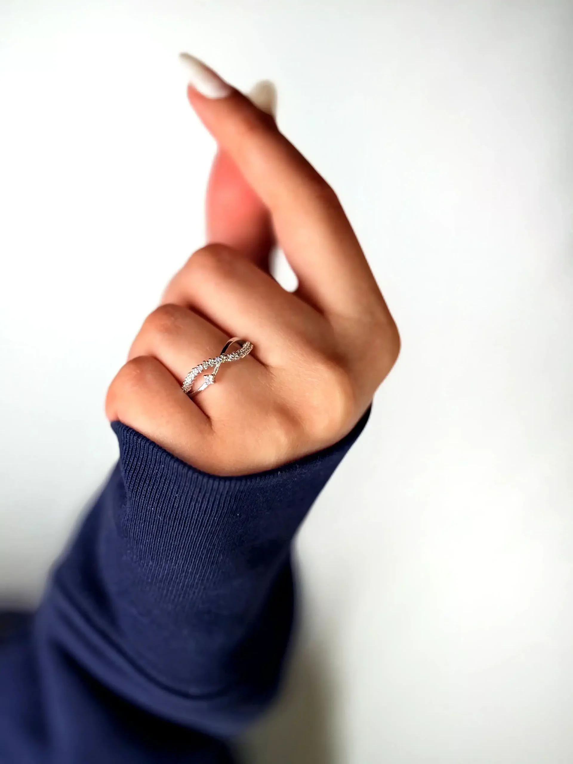 انگشتر نقره مینیمال مدل تکستاره 💫 - Image 2