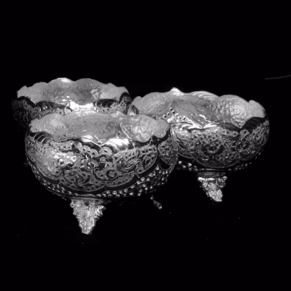 آجیل خوری پایدار طرح گل و مرغ  عیار ۸۴ - Image 5
