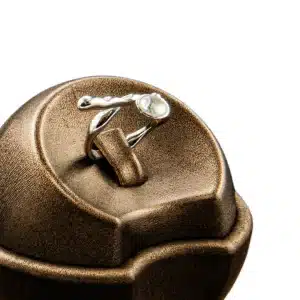 انگشتر نقره مینیمال طرح نگین دار کد WR-124