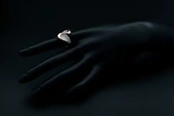 انگشتر نقره زنانه - رزگلد | کد WR-110 - Image 3