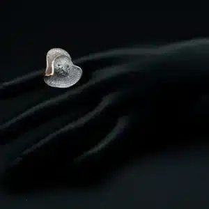 انگشتر نقره زنانه - رزگلد | کد WR-109